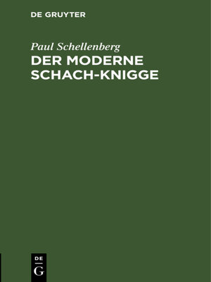 cover image of Der moderne Schach-Knigge